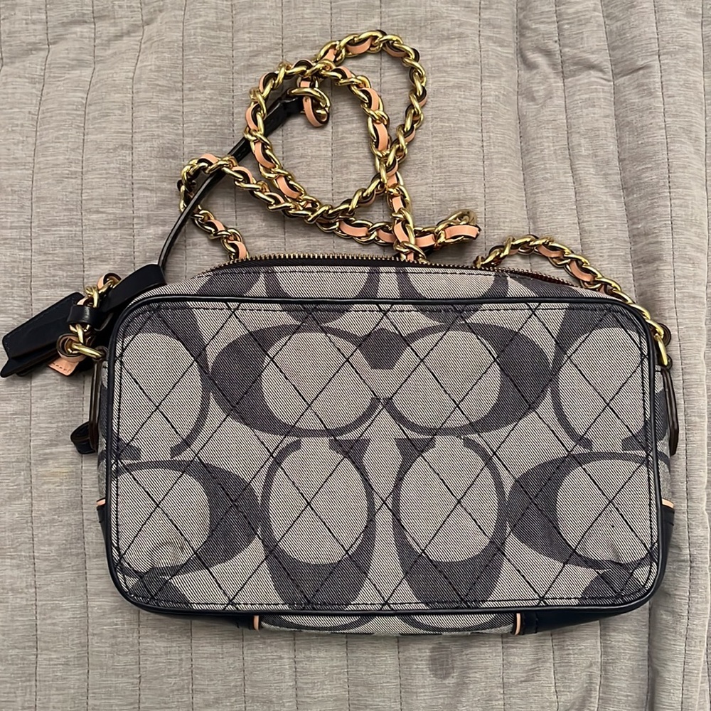 Signature denim Coach studio camera bag - Picture 4 of 5